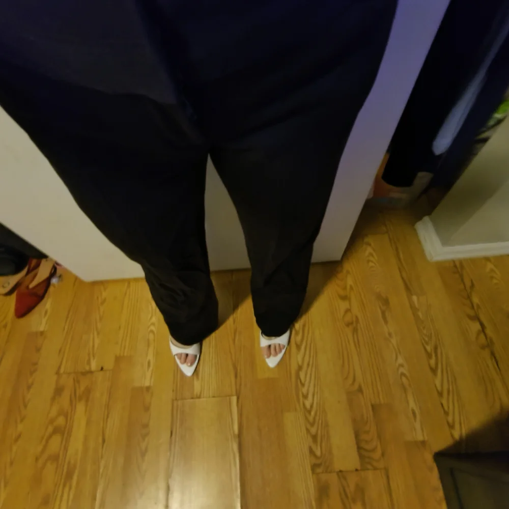 Express Editor Navy Blue Bootcut/Flared Pants - Picture 7 of 12